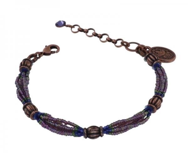 Dark Aquamarine - African Glam bracelet from Konplott - Kopie